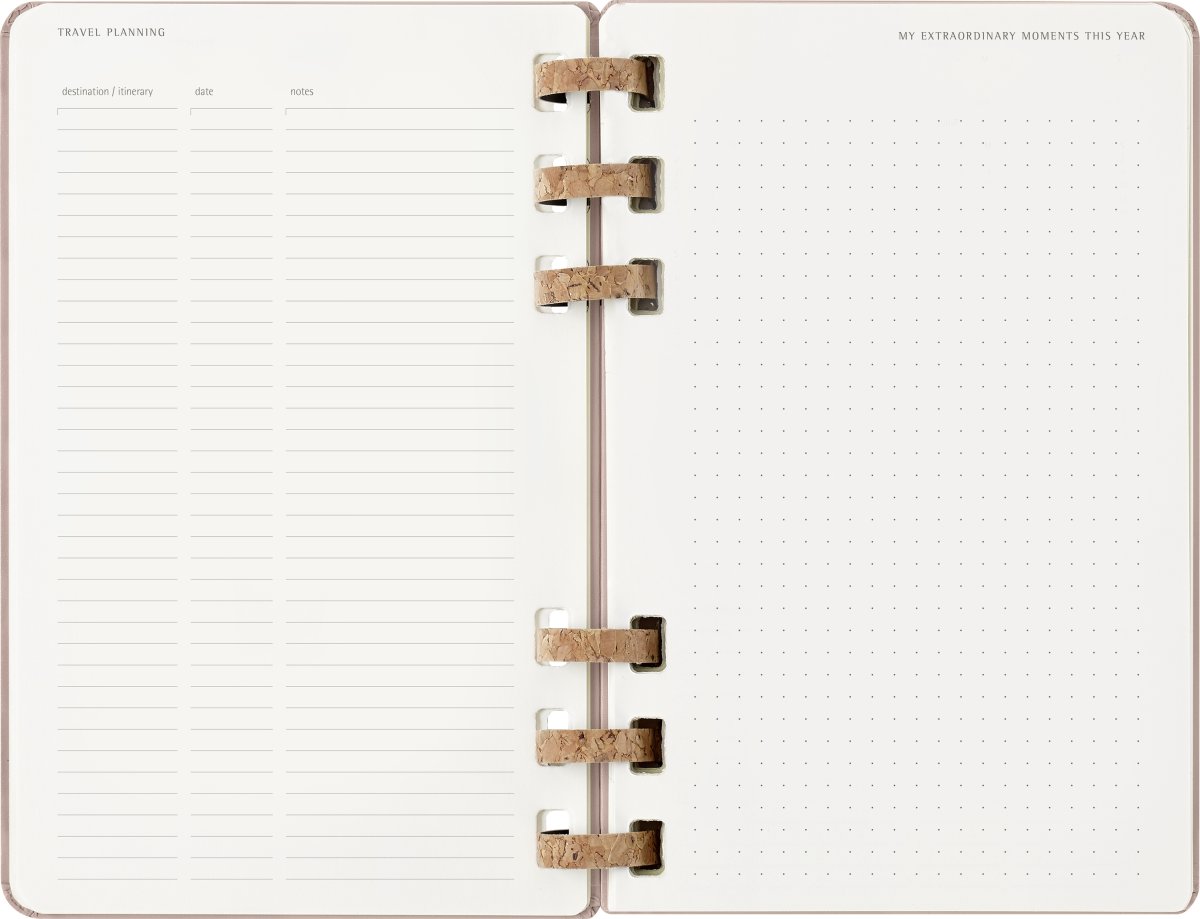 Moleskine 2026 Kalender | Spiral | Uge | L | Beige