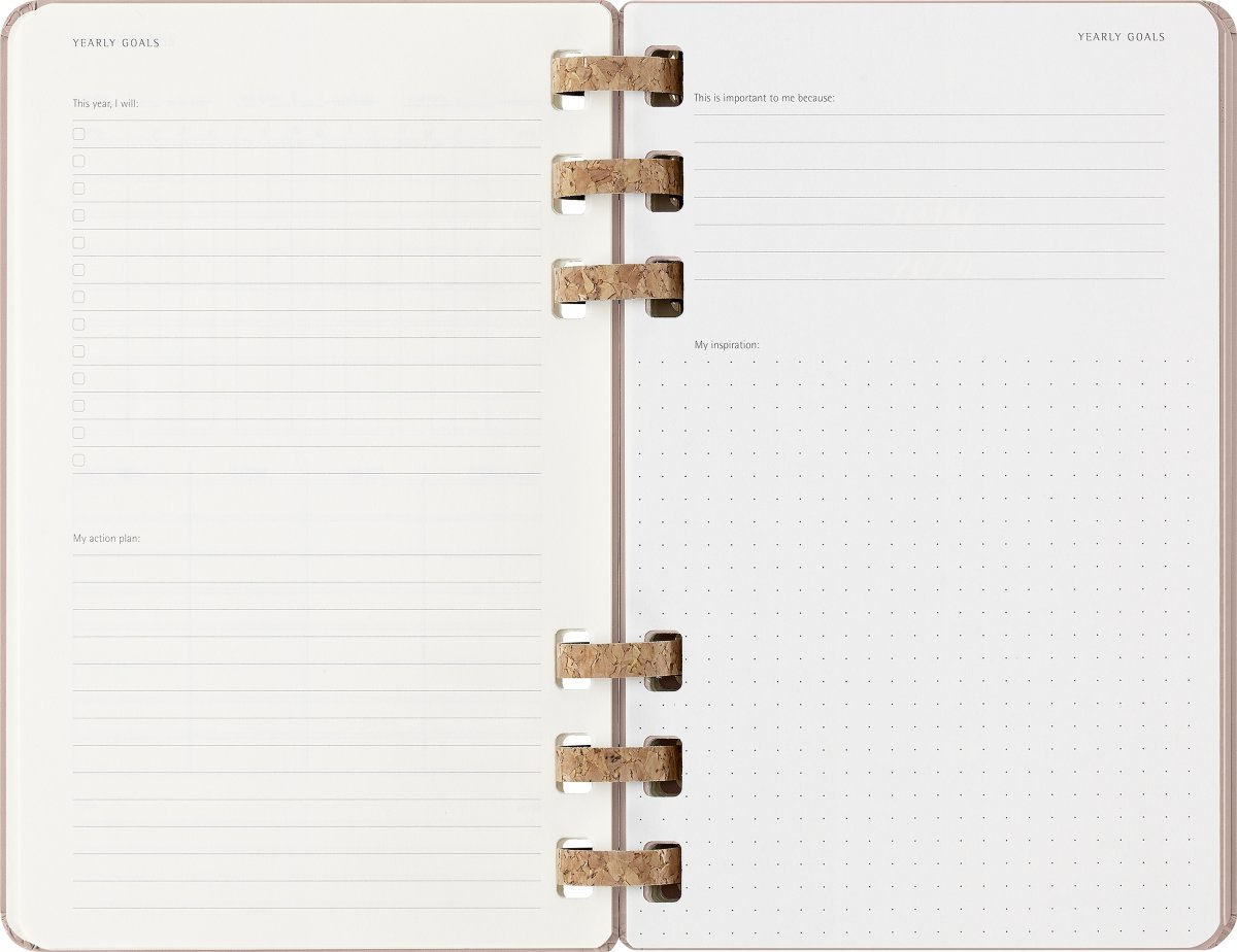 Moleskine 2026 Kalender | Spiral | Uge | L | Beige