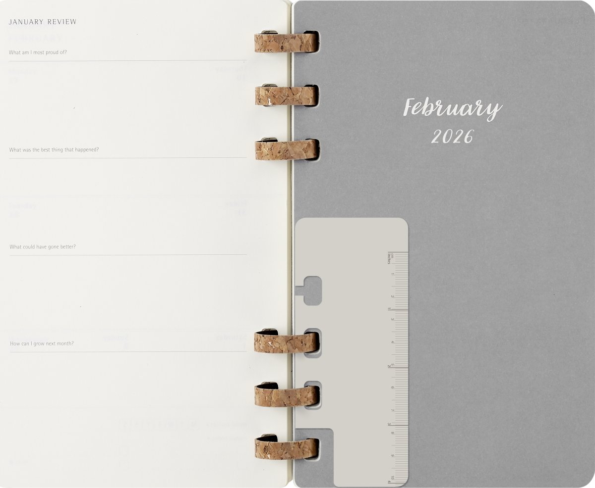 Moleskine 2026 Kalender | Spiral | Uge | L | Sort