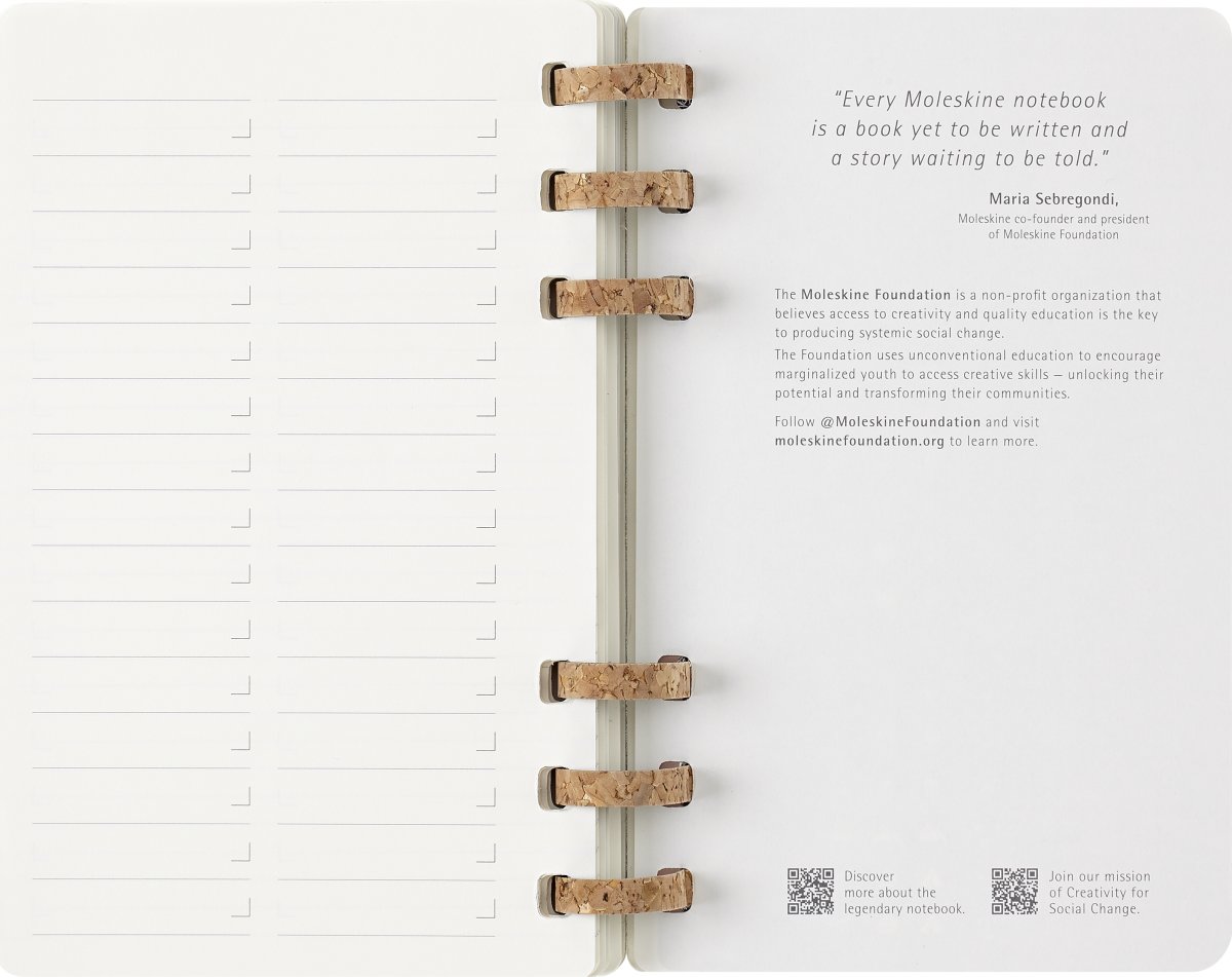Moleskine 2026 Kalender | Spiral | Uge | L | Sort