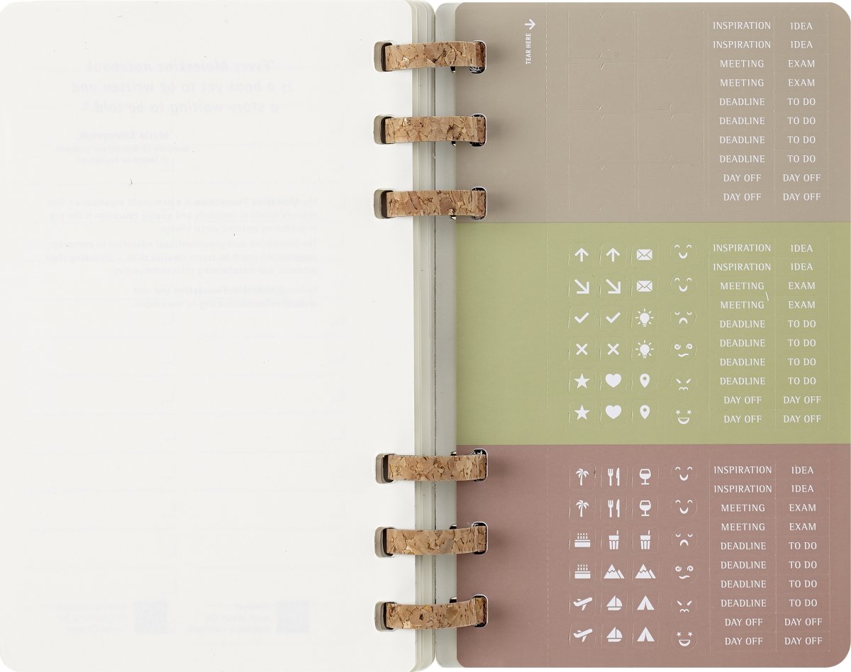 Moleskine 2026 Kalender | Spiral | Uge | L | Sort