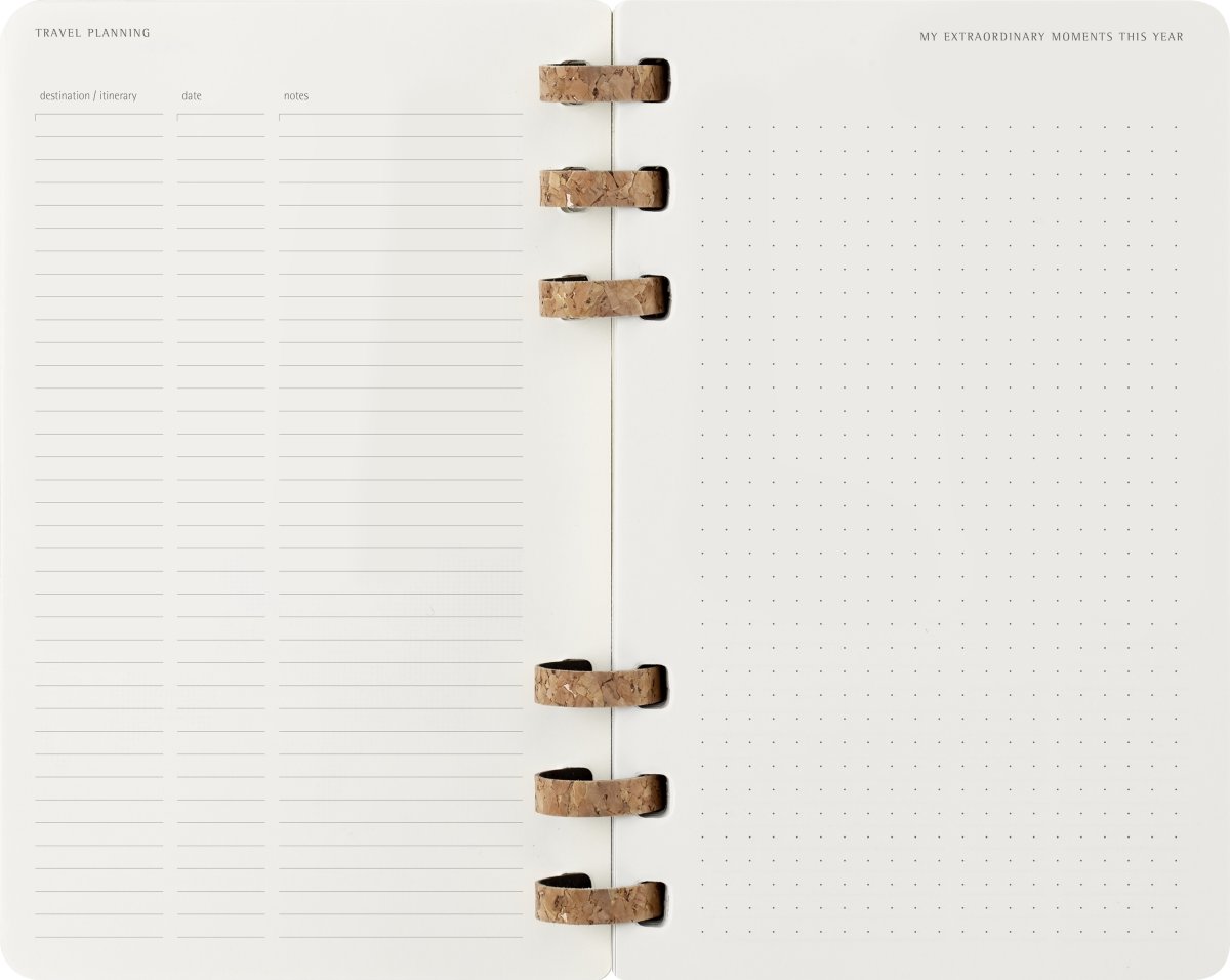 Moleskine 2026 Kalender | Spiral | Uge | L | Sort