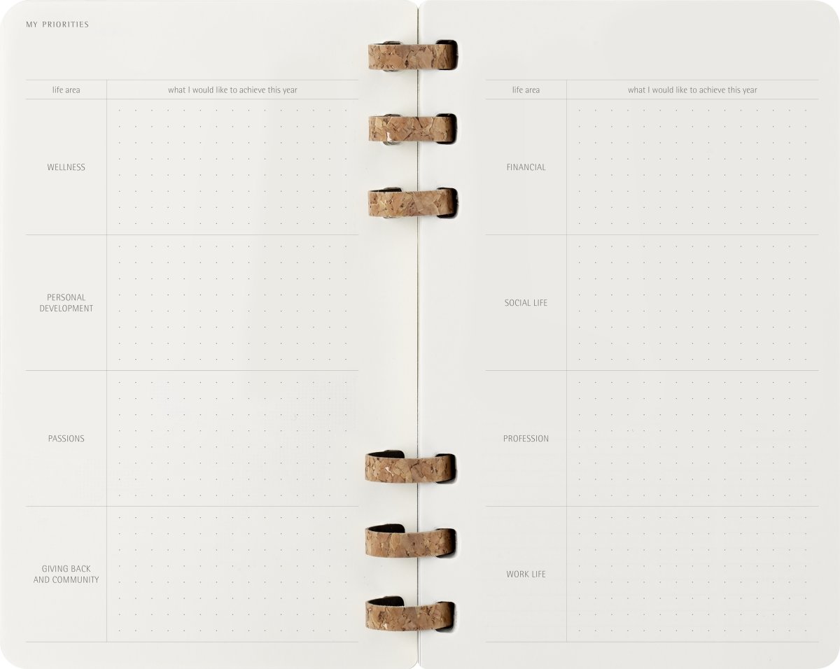 Moleskine 2026 Kalender | Spiral | Uge | L | Sort