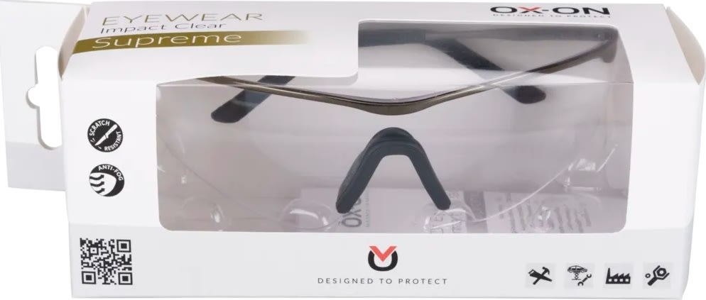 OX-ON Sikkerhedsbrille Impact Supreme, Klar