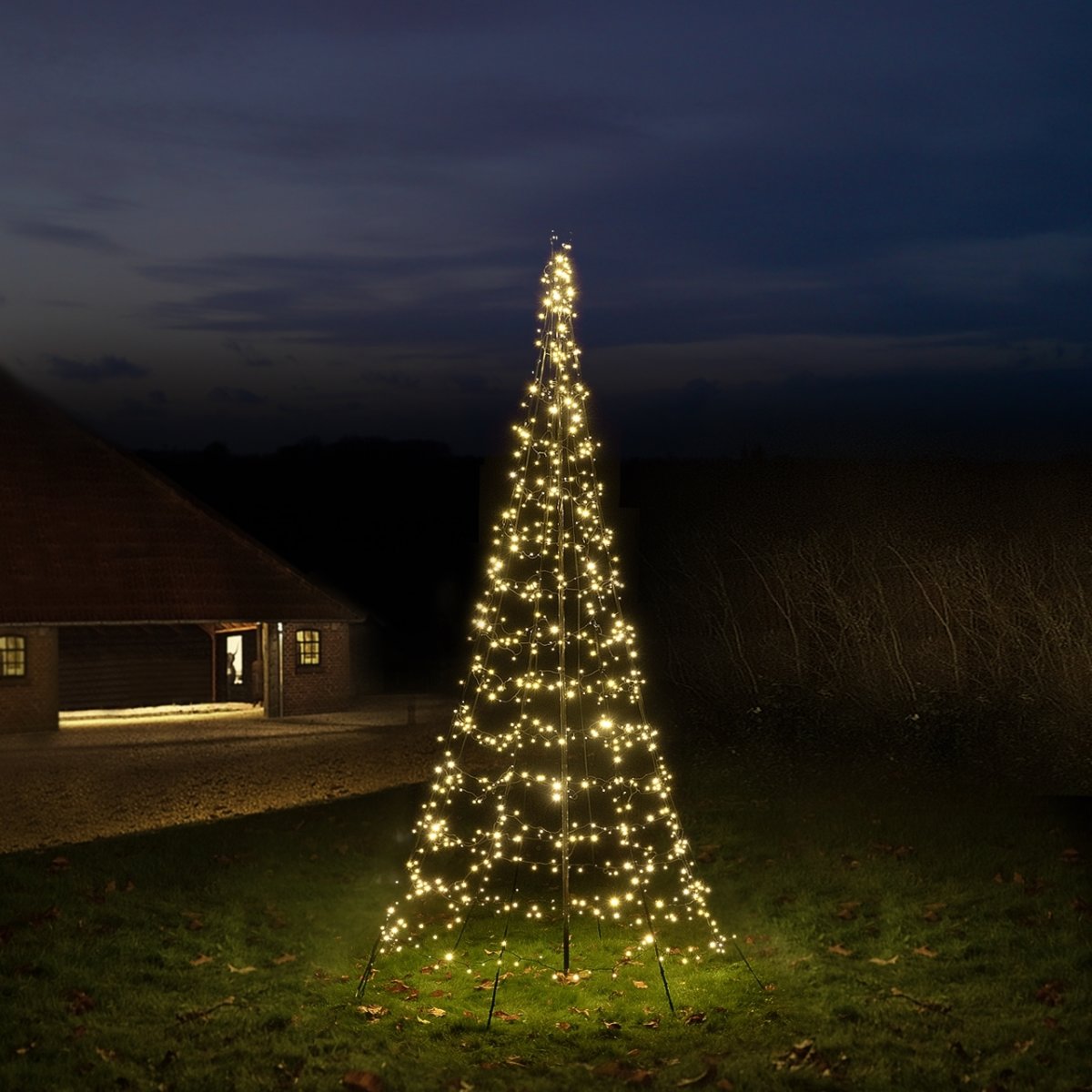 Starlight lysekæde m/stang, 4 m, 640 LED