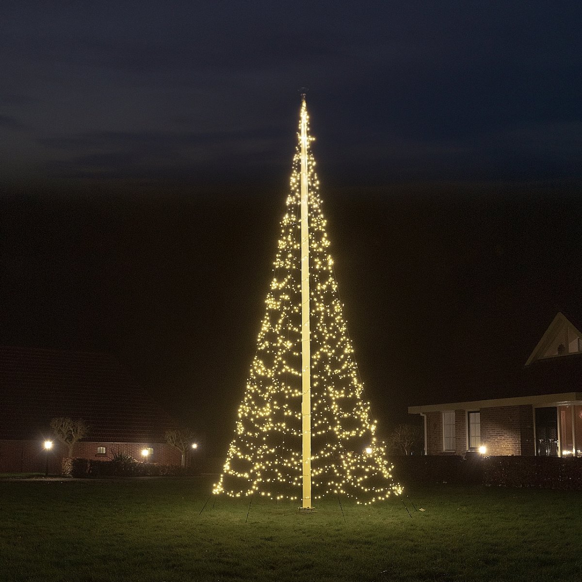 Starlight lysekæde til flagstang, 6 m, 2000 LED