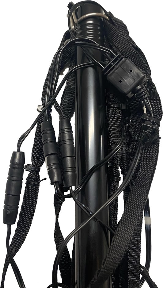 DEMO: Starlight lyskæde, flagstang, 8 m, 2000 LED