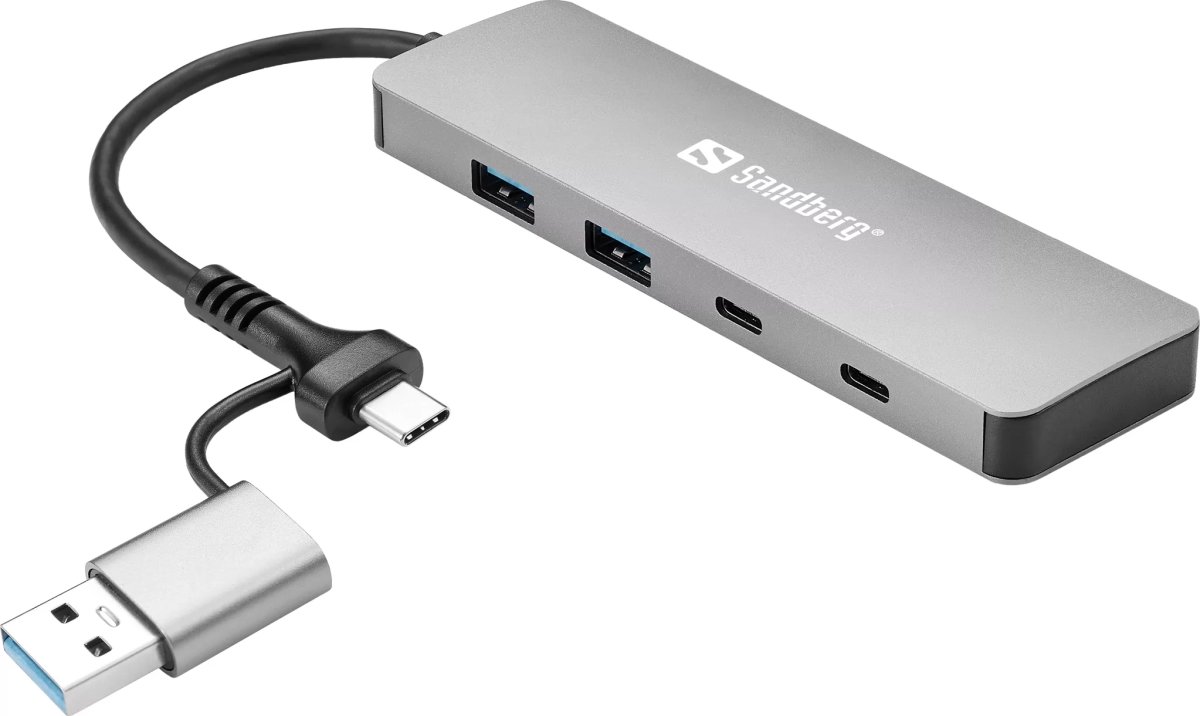 Sandberg USB-C/A til 2xUSB-A | 2xUSB-C Hub