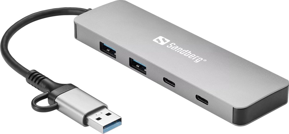 Sandberg USB-C/A til 2xUSB-A | 2xUSB-C Hub