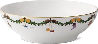 Royal Copenhagen Stjerne Riflet Jul Skål 220 cl
