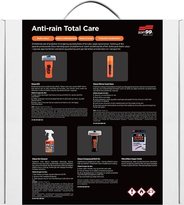 Soft99 Glaco Anti-rain Total Care Glascoating Kit