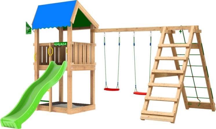 Jungle Gym Home 2.1 legetårn m/climb og rutsjebane