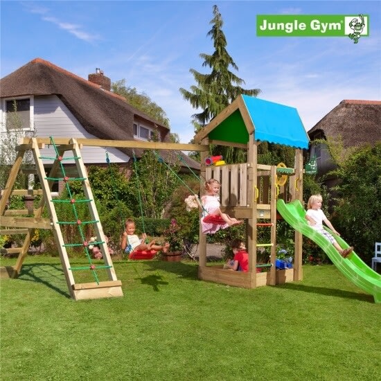 Jungle Gym Home 2.1 legetårn m/climb og rutsjebane