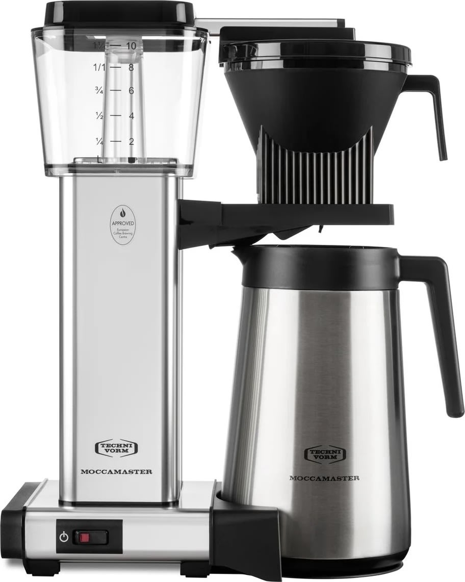 Moccamaster Automatic Thermo Kaffemaskine, sølv