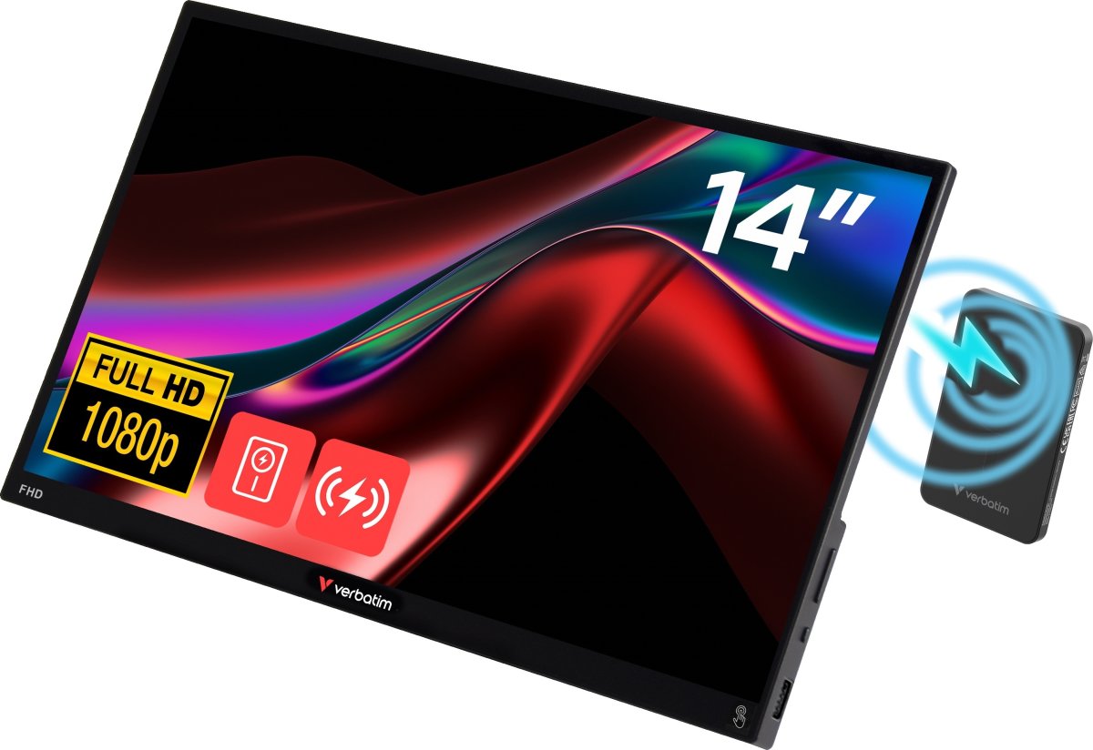 Verbatim 14'' bærbar touchscreen monitor