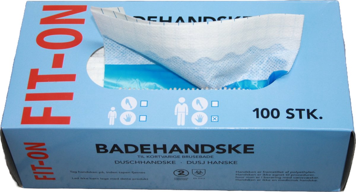 FIT-On Badehandske | Kort | 33cm | 100 stk.