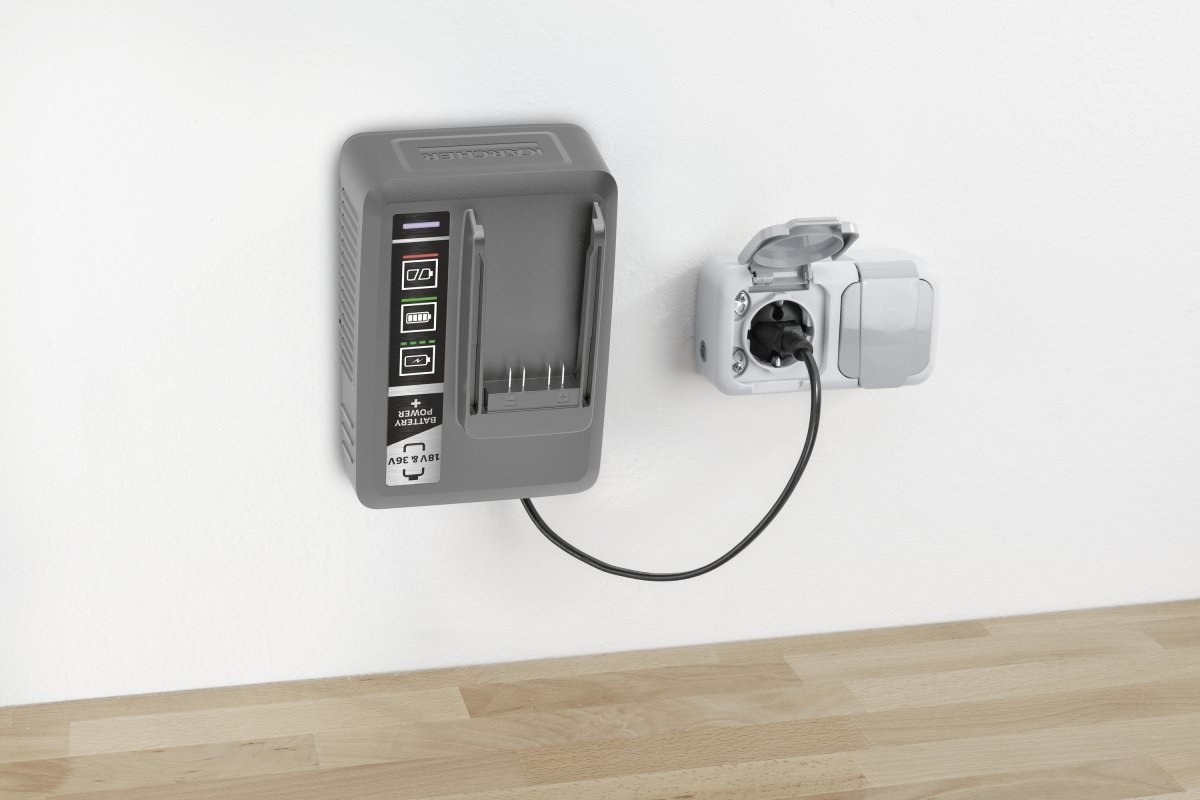 Kärcher Power+ Hurtiglader | 18 + 36V