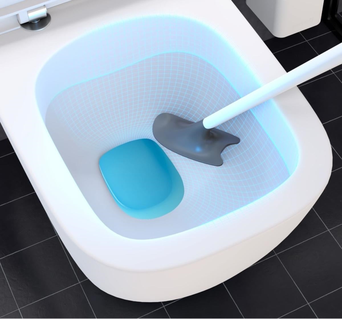 Sanimaid Saniflex Toiletbørste, løs børste, sort