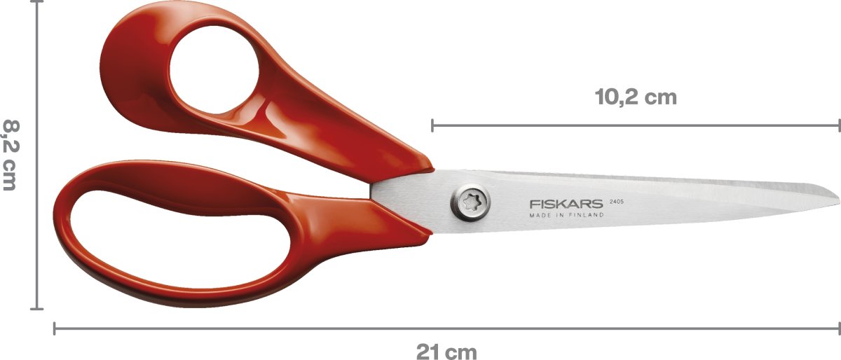 Fiskars Classic Universalsaks, venstre, 21 cm