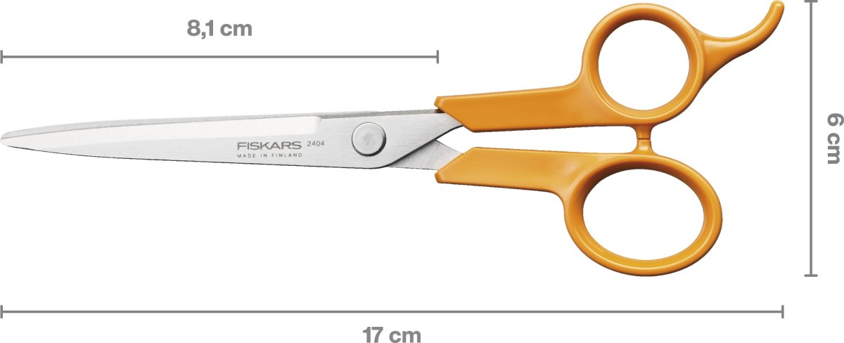 Fiskars Classic Frisørsaks, 17 cm