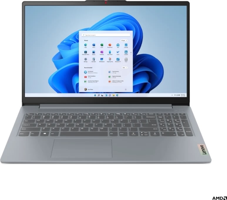 Lenovo IdeaPad Slim 3 15ABR8 R7, bærbar, grå