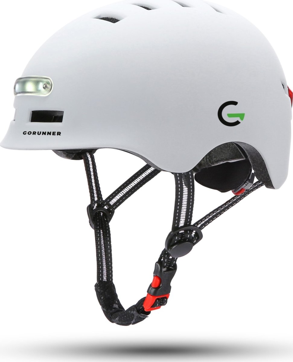 GoRunner Cykelhjelm, Str. S - 51-54 cm, hvid