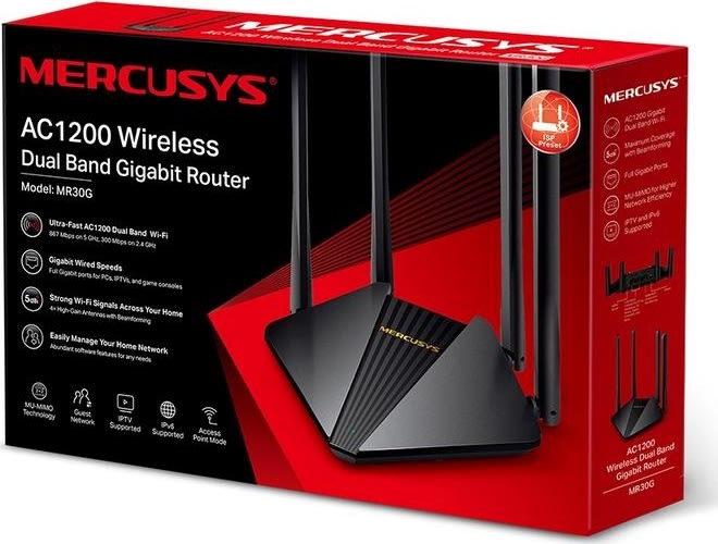 Mercusys MR30G trådløs router Gigabit Ethernet