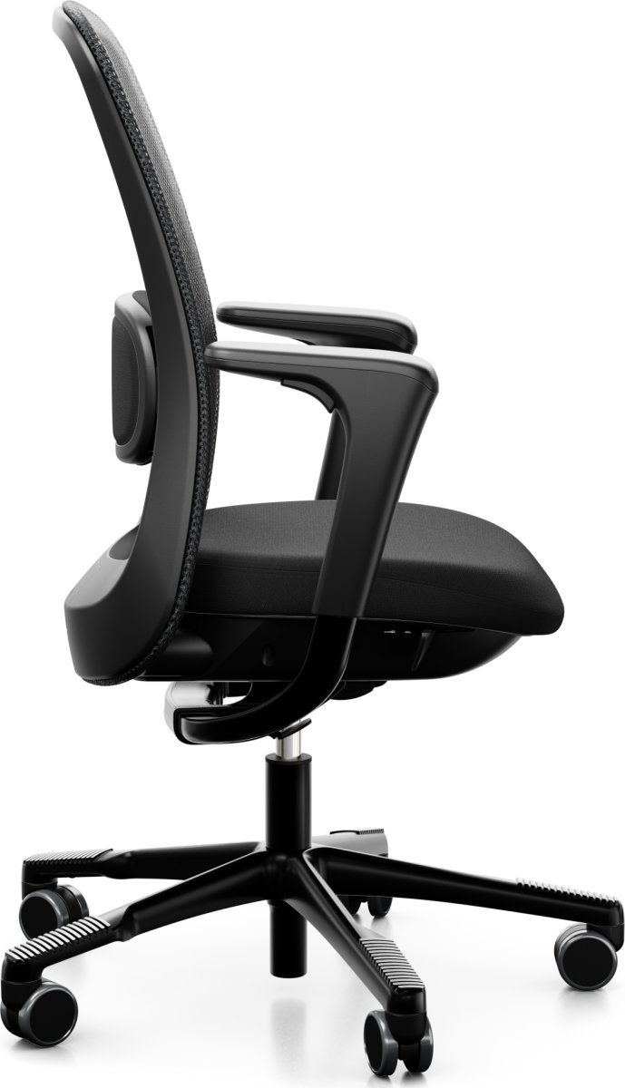 Håg Sofi 7500, netryg, sort, 200mm gas, m/armlæn