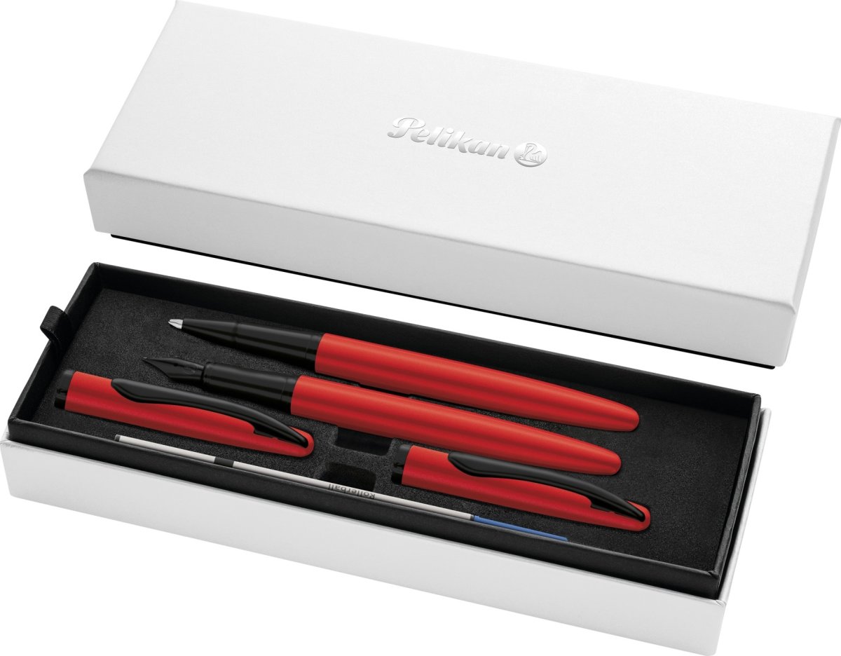 Pelikan Noble Elegance Sæt, Fyl/Rol, red