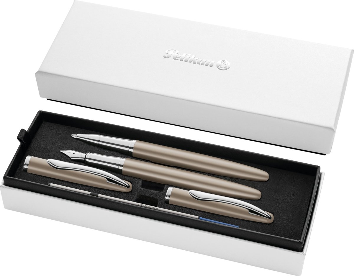 Pelikan Noble Elegance Sæt, Fyl/Rol, taupe