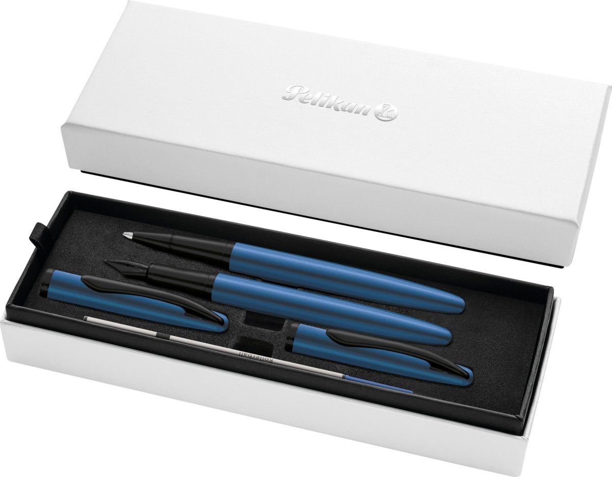 Pelikan Noble Elegance Sæt, Fyl/Rol, aquamarin