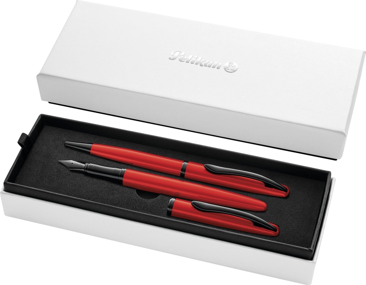 Pelikan Noble Elegance Sæt, Fyl/Kug, red