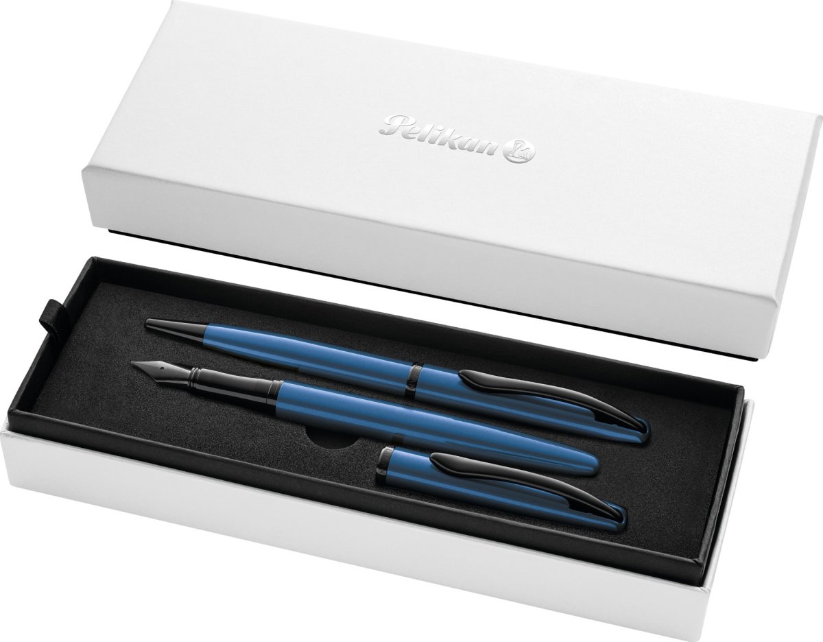 Pelikan Noble Elegance Sæt, Fyl/Kug, aquamarin