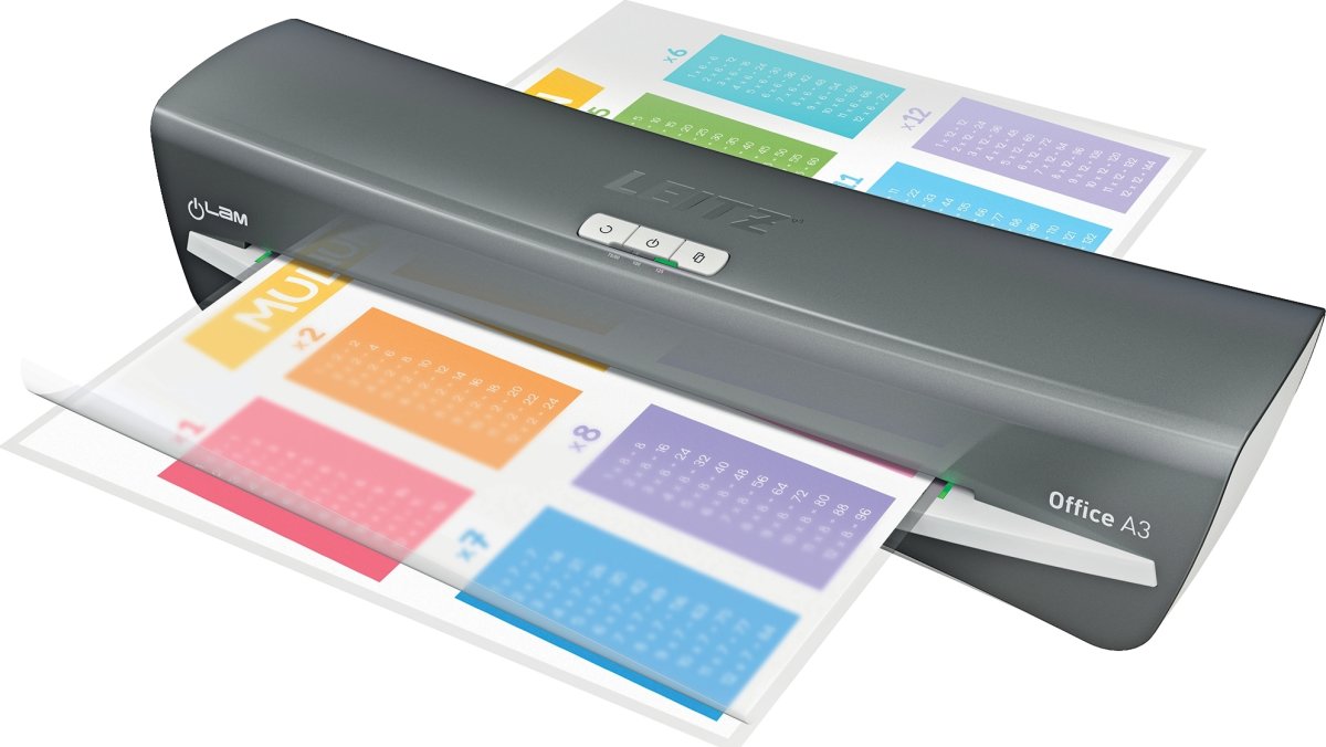 Leitz Lamineringsmaskine iLAM Office A3, hvid/grå