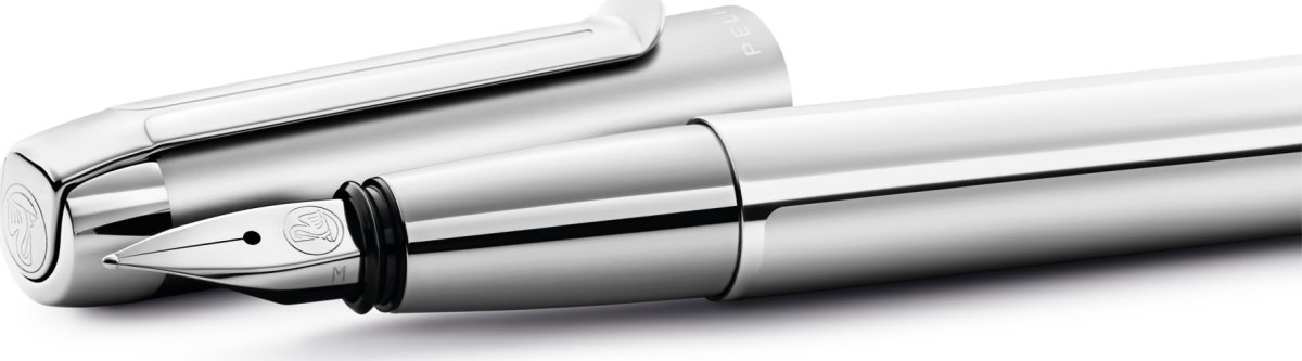 Pelikan Pura Fyldepen, F, silver