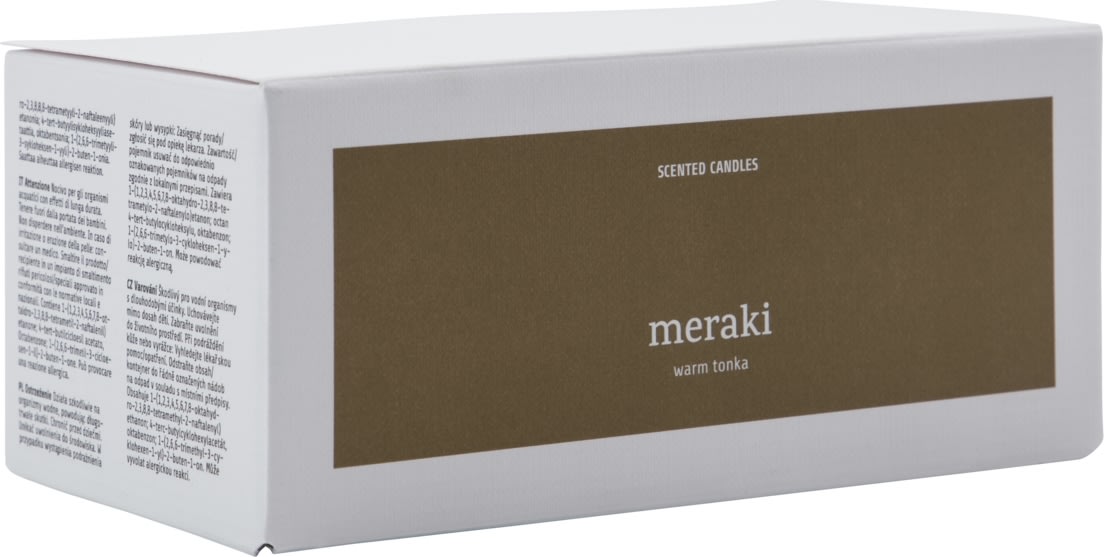 Meraki Duftlys, Warm tonka, 2stk