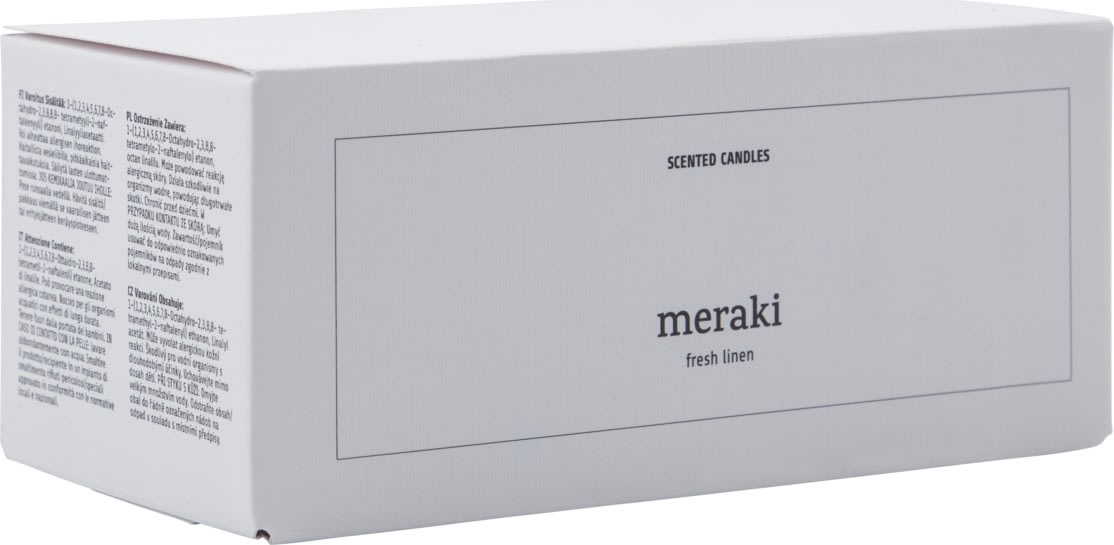 Meraki Duftlys, Fresh Linen, 2stk