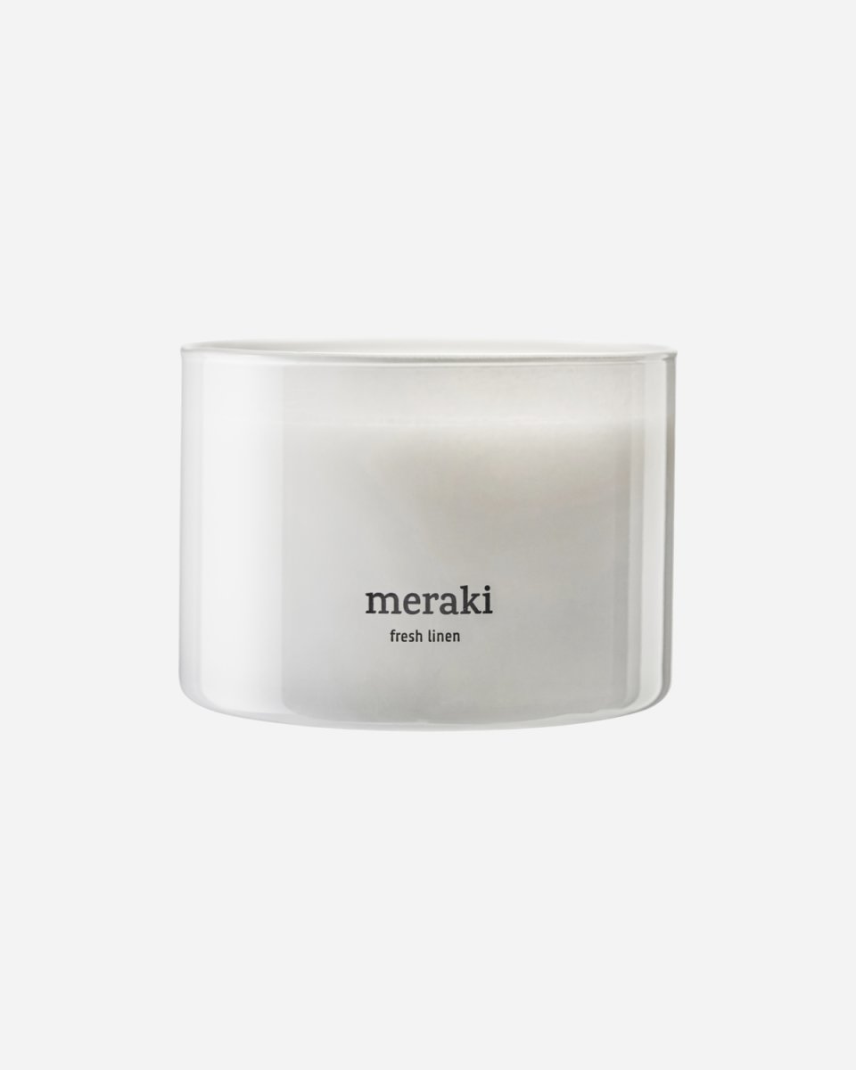 Meraki Duftlys, Fresh linen, stor