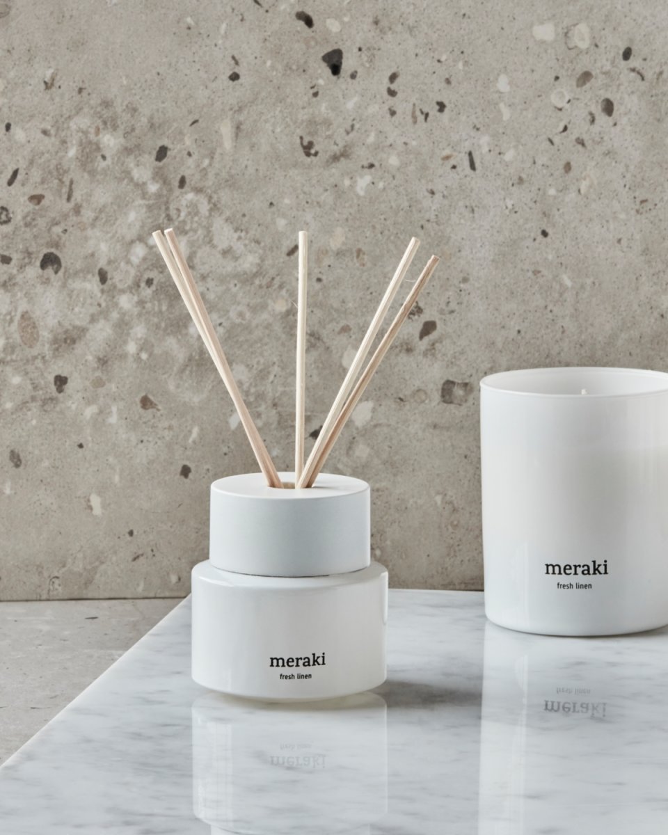 Meraki Duftfrisker m. pinde, fresh linen