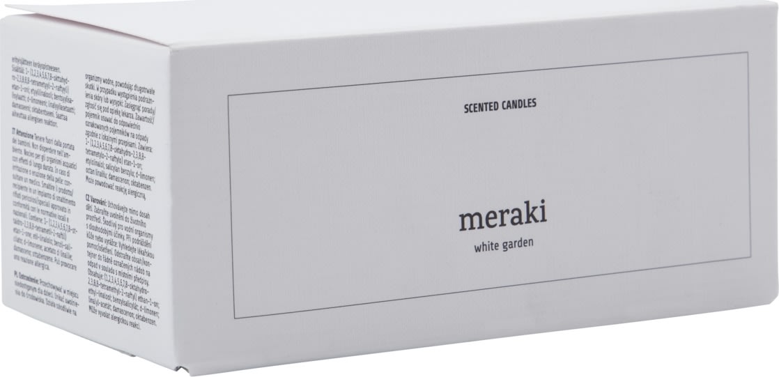 Meraki Duftlys, White garden, 2stk