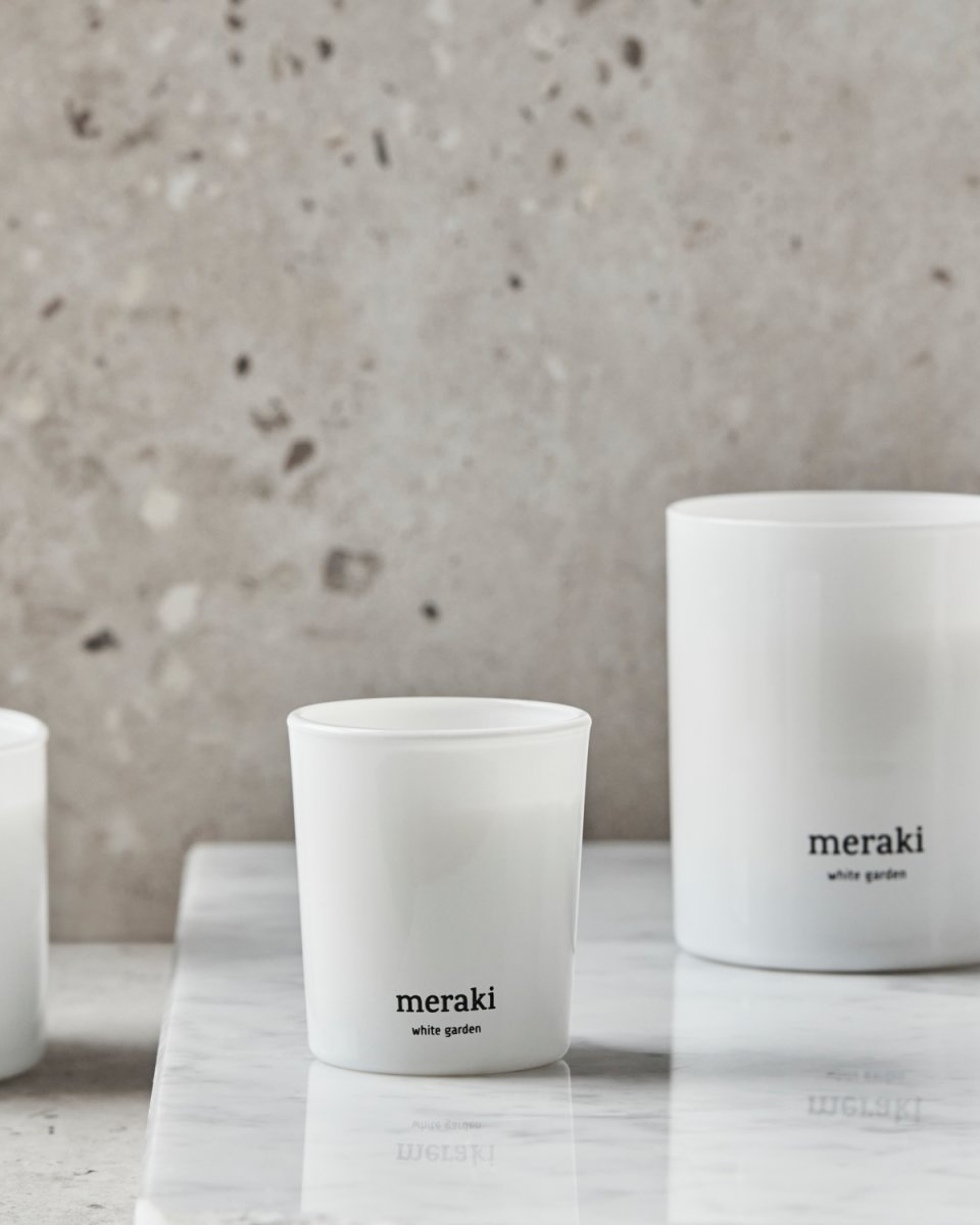 Meraki Duftlys, White garden, 2stk