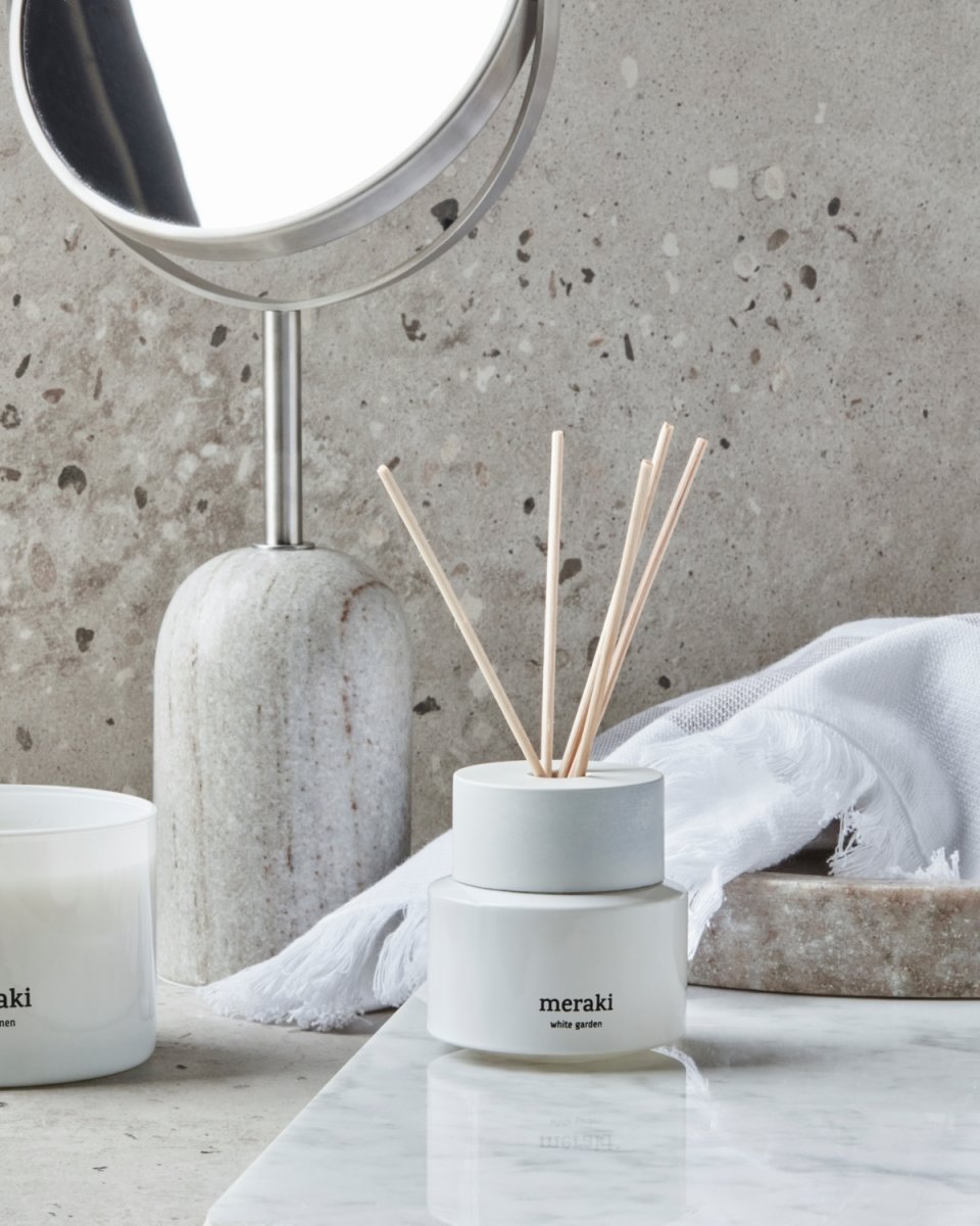 Meraki Duftfrisker m. pinde, White garden