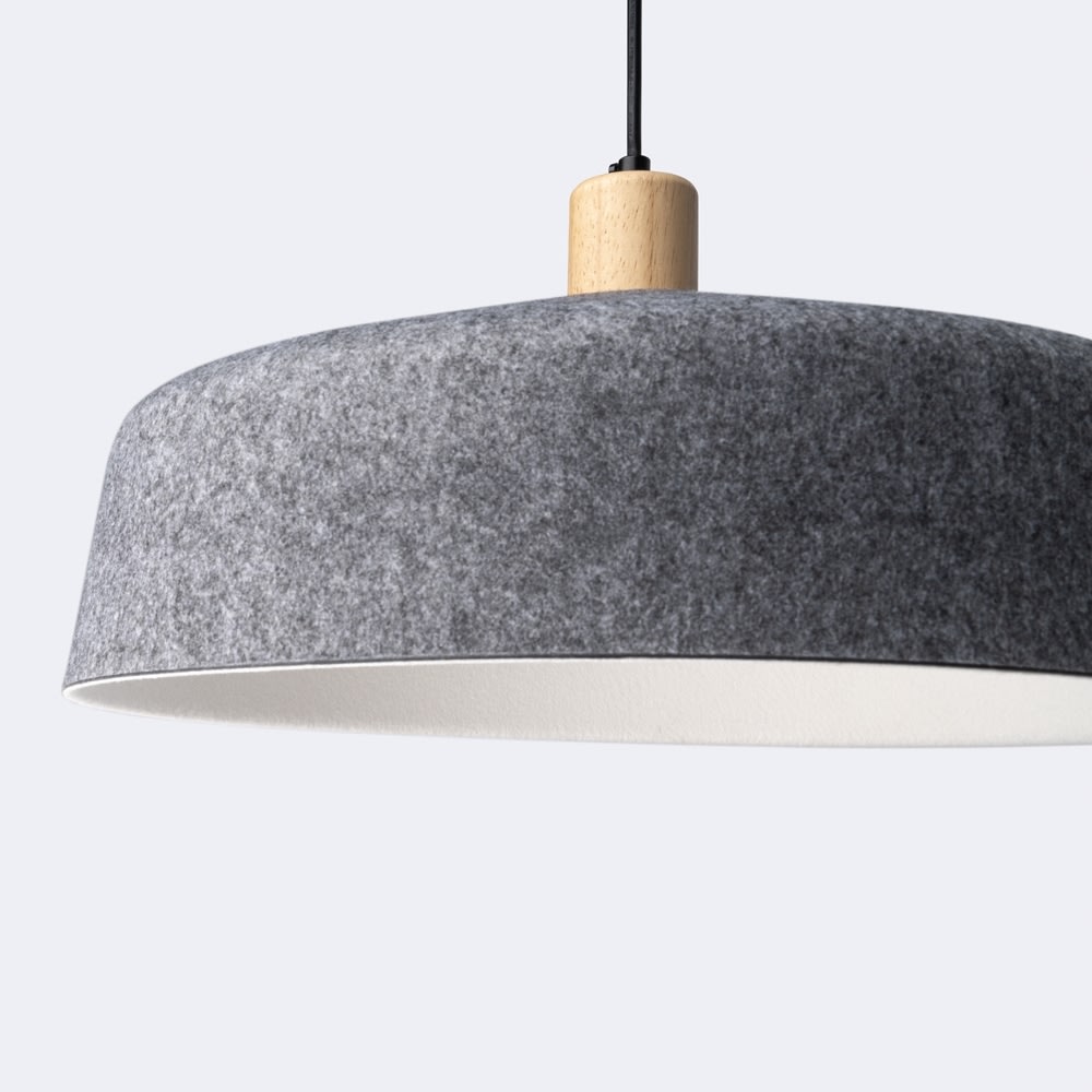 Felta Pendel filtlampe, grå