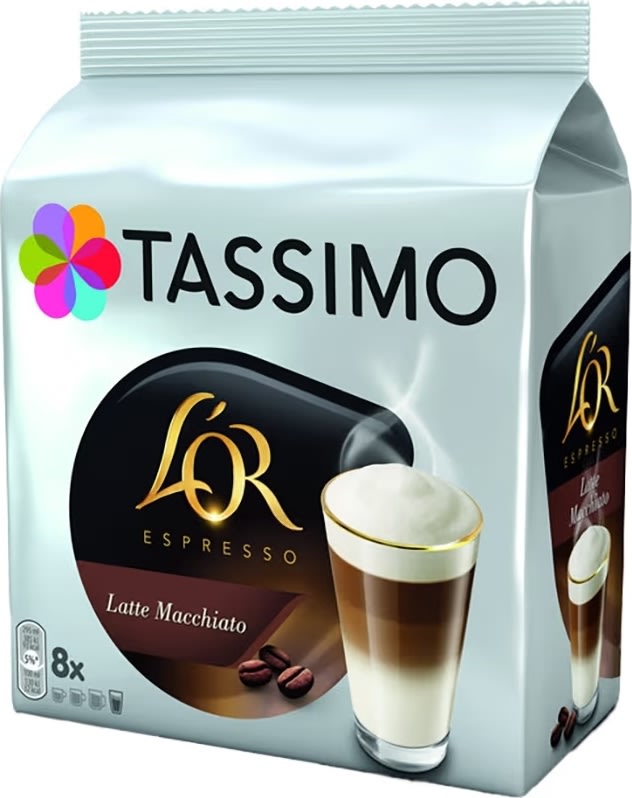 Tassimo L'or Latte Macchiato, 8 stk.