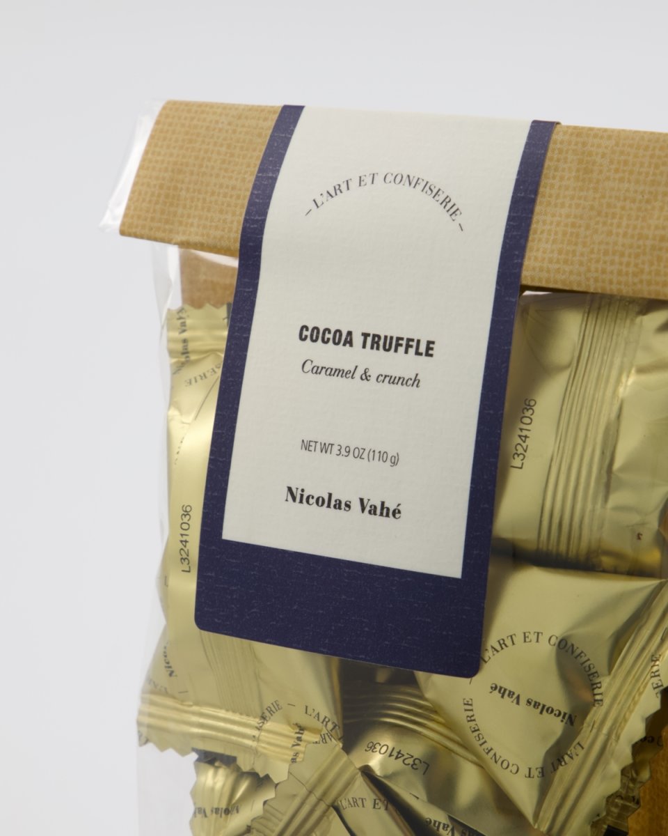 Nicolas Vahé Kakaotrøffel, karamel, knas, 110g