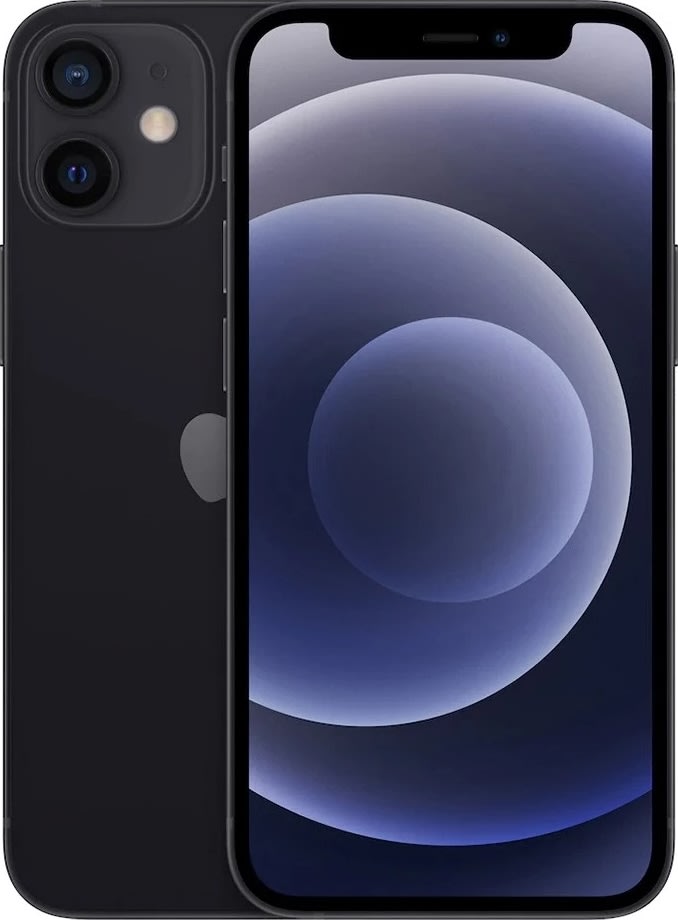 Brugt Apple iPhone 12, 64GB, sort, Grade B