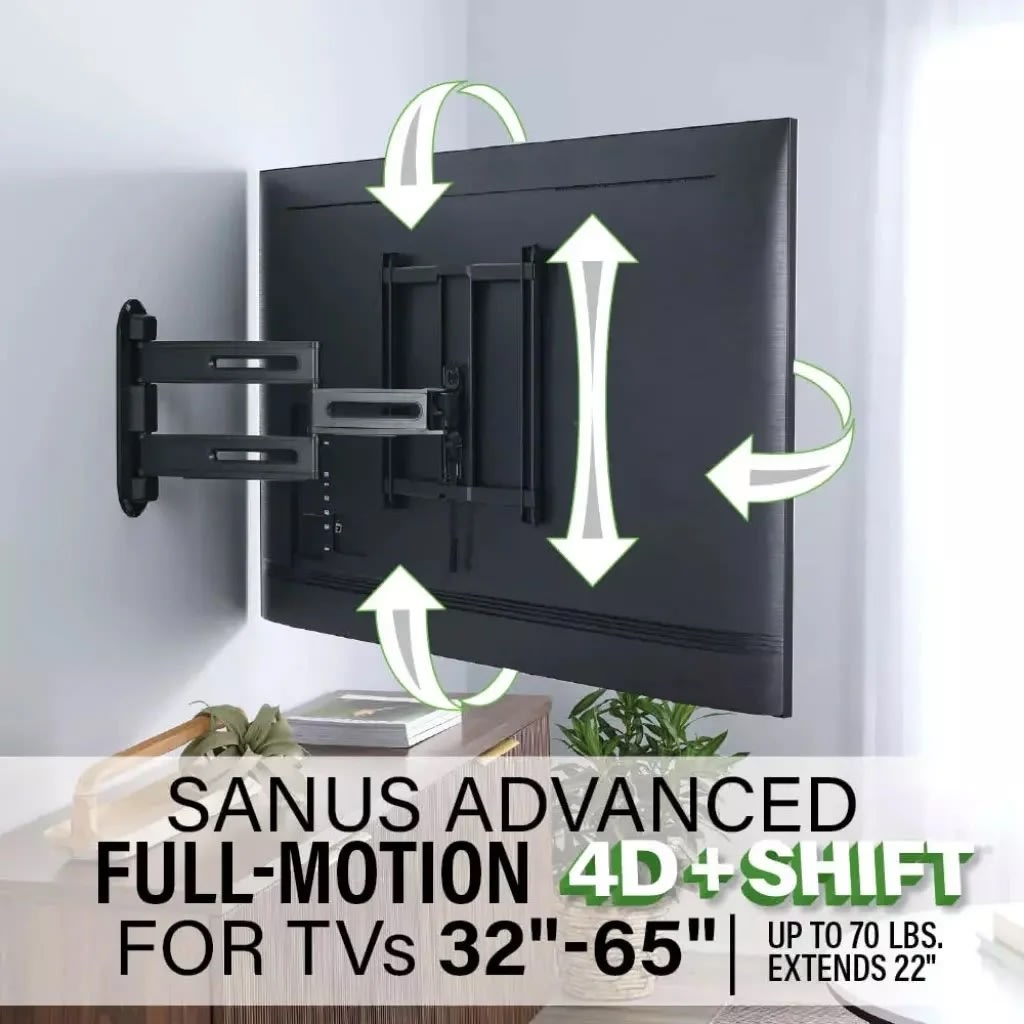 Sanus TV-ophæng 4D Max Vesa 400x400, sort