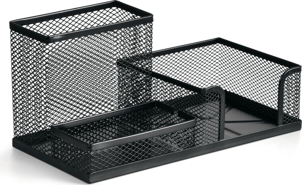 Office MESH Penne- og notesholder | Sort