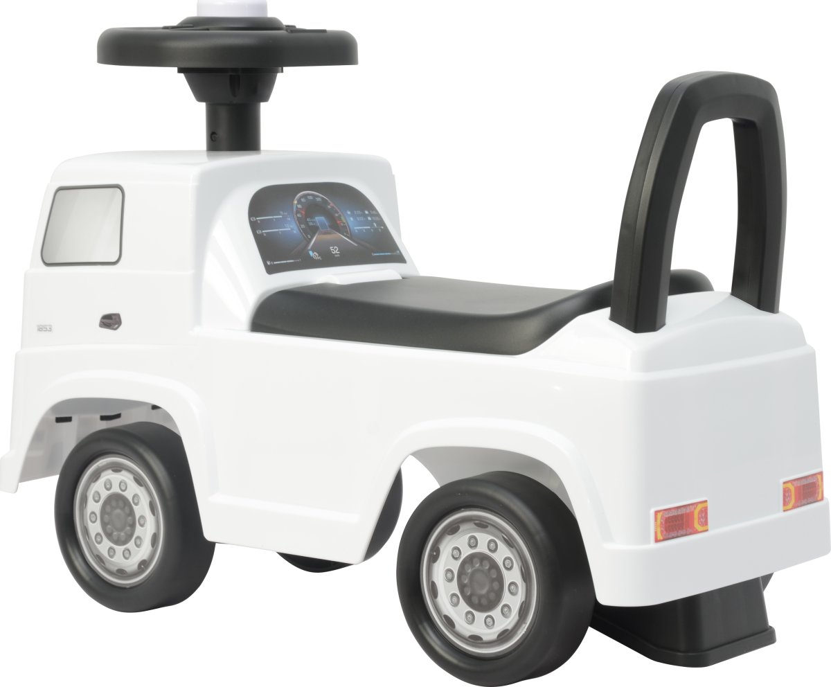 Gåbil Mercedes Actros lastbil til børn, hvid