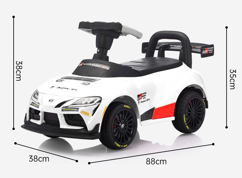 Gåbil Toyota Supra GT-4 til børn, hvid